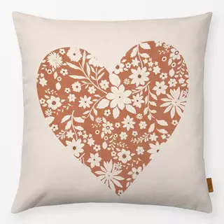 Kissen Boho Floral Heart I