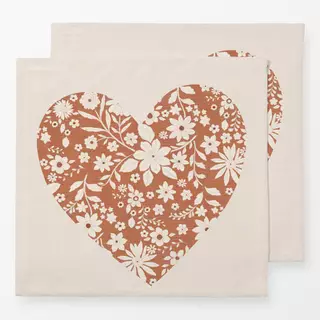 Servietten Boho Floral Heart I