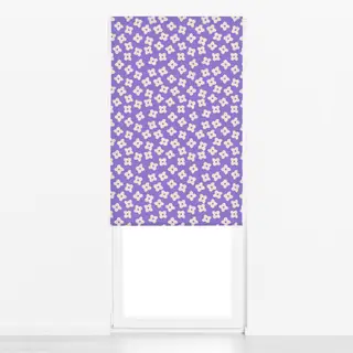 Raffrollo Good Day Flowers Violet