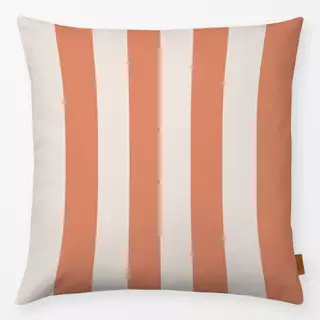 Kissen Streifen orange ecru