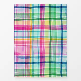 Geschirrtücher Sommer Karomuster Plaid Pink