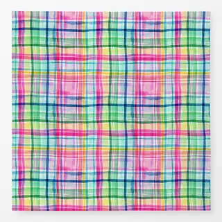 Tischdecke Sommer Karomuster Plaid Pink