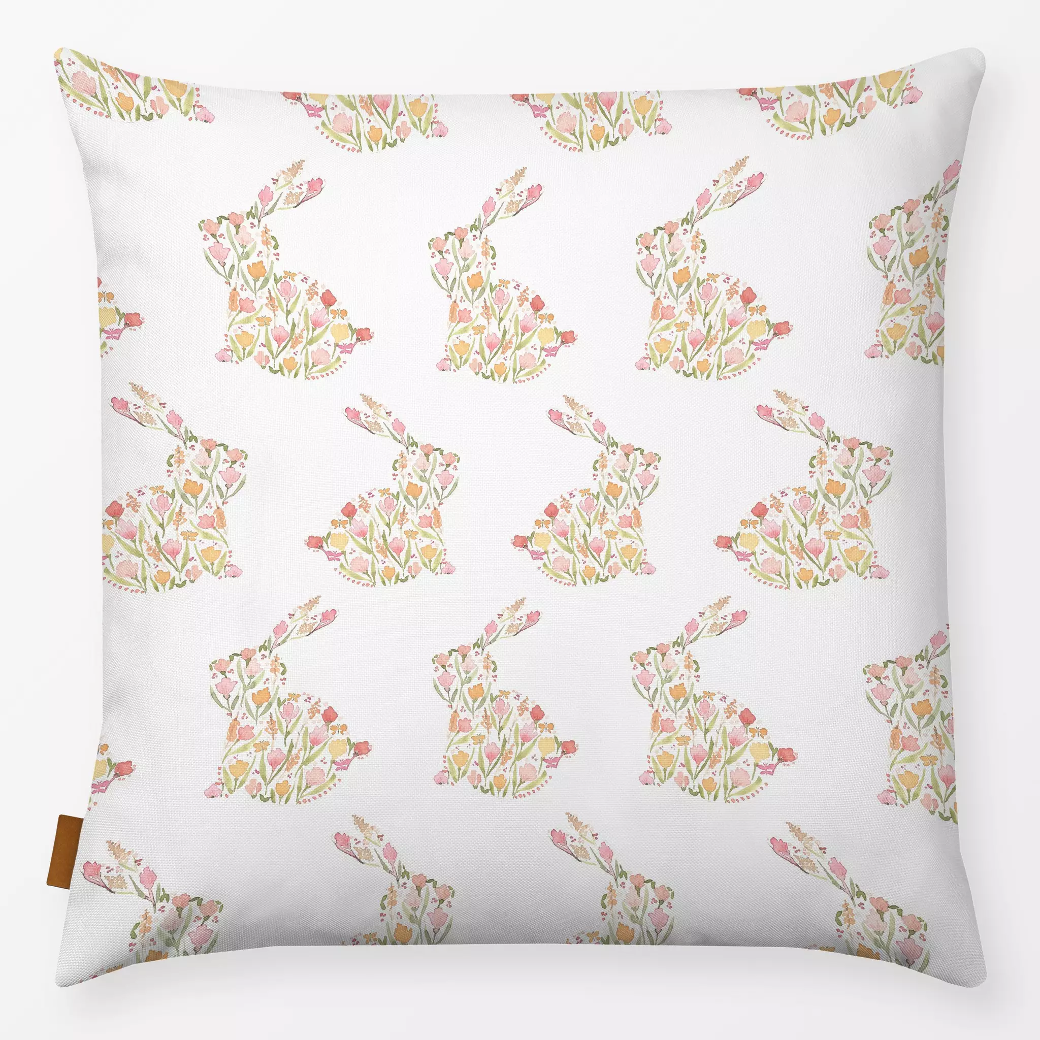 Kissen Hase floral pastell Hase floral pastell