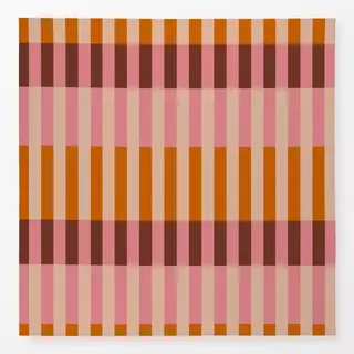 Tischdecke Streifen Pink Orange Beige
