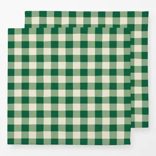 Servietten Karomuster dunkelgrün