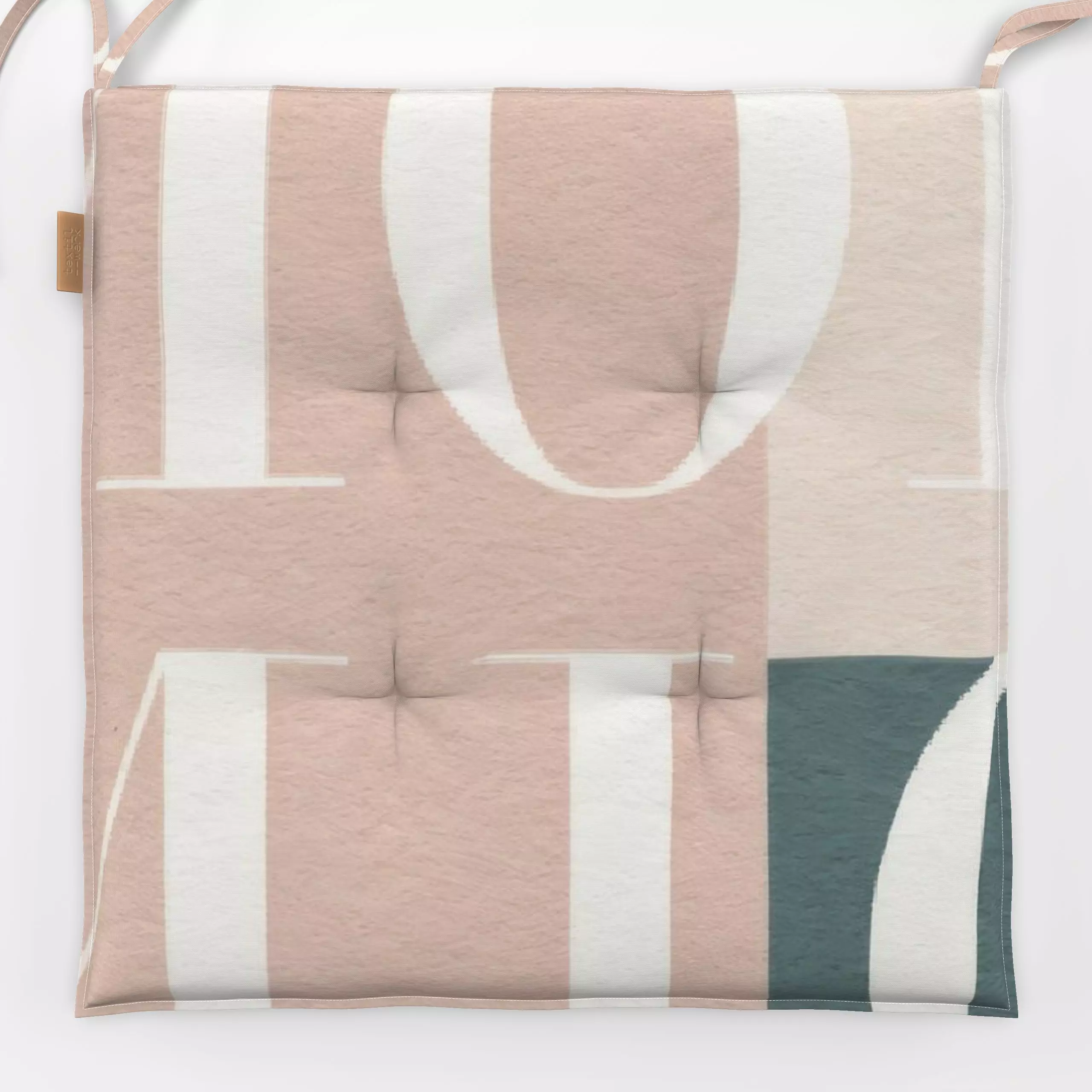 Sitzkissen Amore Mio - Geometrisch - Liebe, Romantik & Pride, Sprüche & Schriftzüge - von „Uta Naumann"; Geometrisch, quadra...