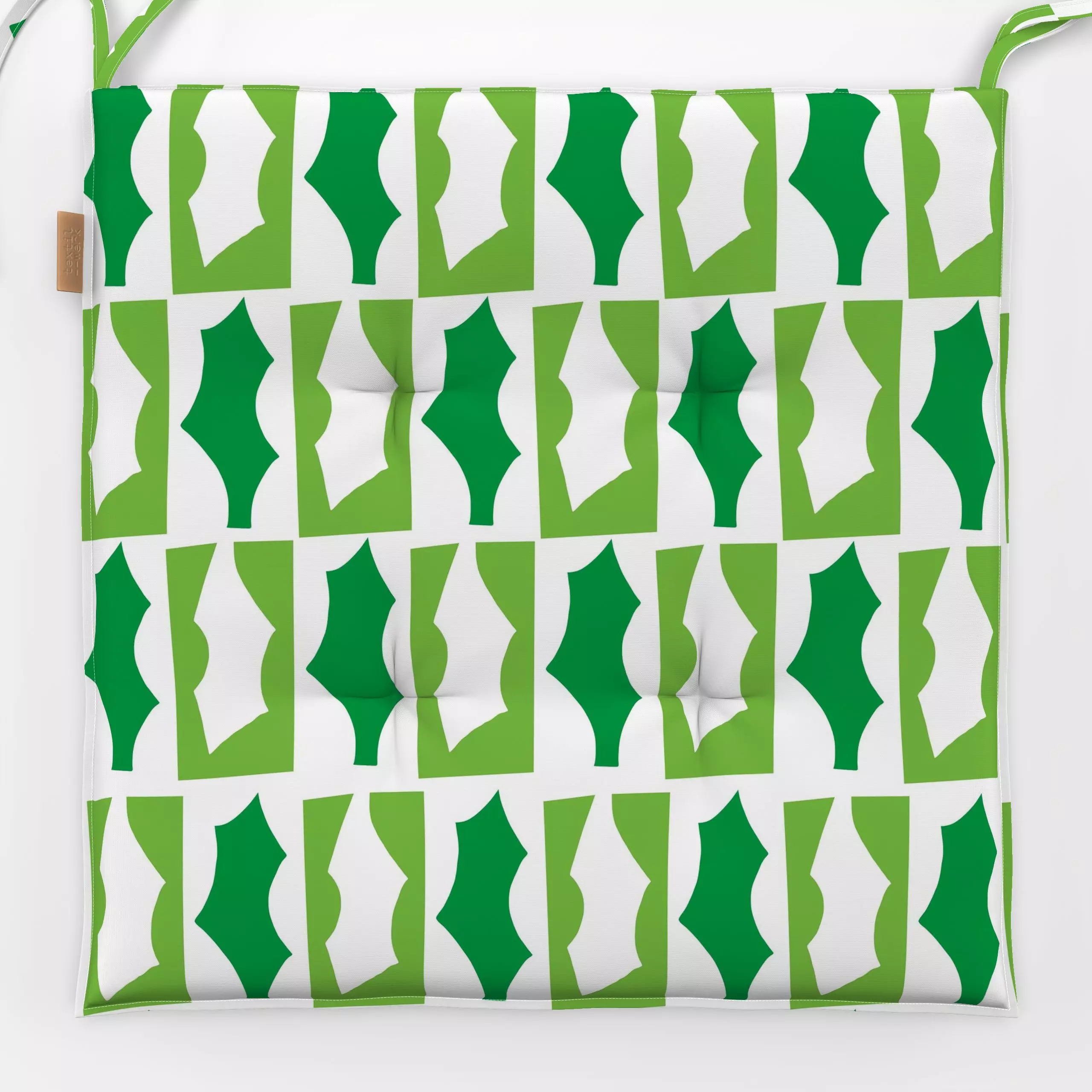 Sitzkissen Mistletoe Leaf green - Symbole & Muster - von „Lisa Jasmin Bauer"; weihnachtsgeschenk, bold, bright