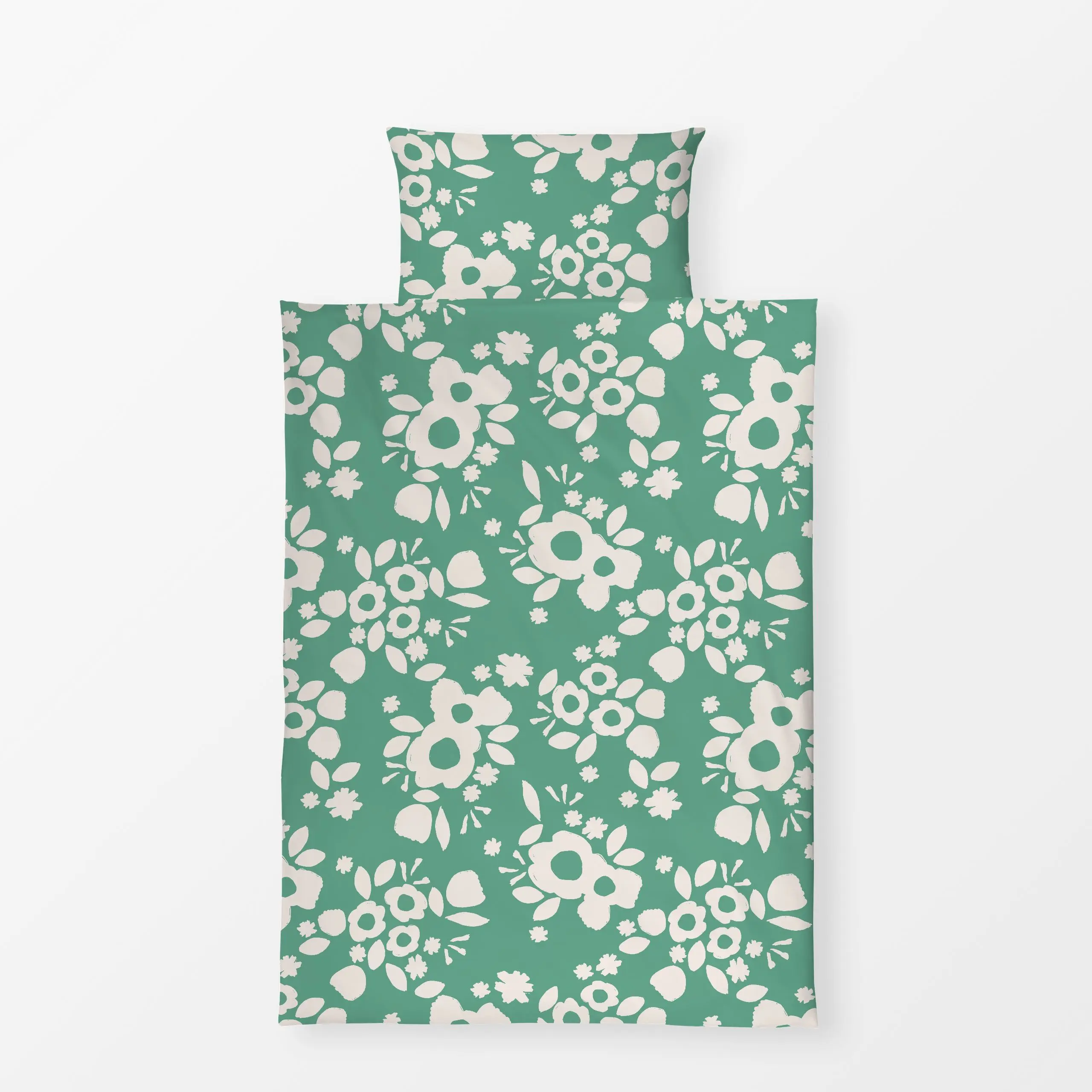 Bettwäsche Grüner Sommertraum - Blumen & Florales, Sommer - von „Sara Maria"; Natur, minimal, Blumen, Sommerblumen, Nordisch...