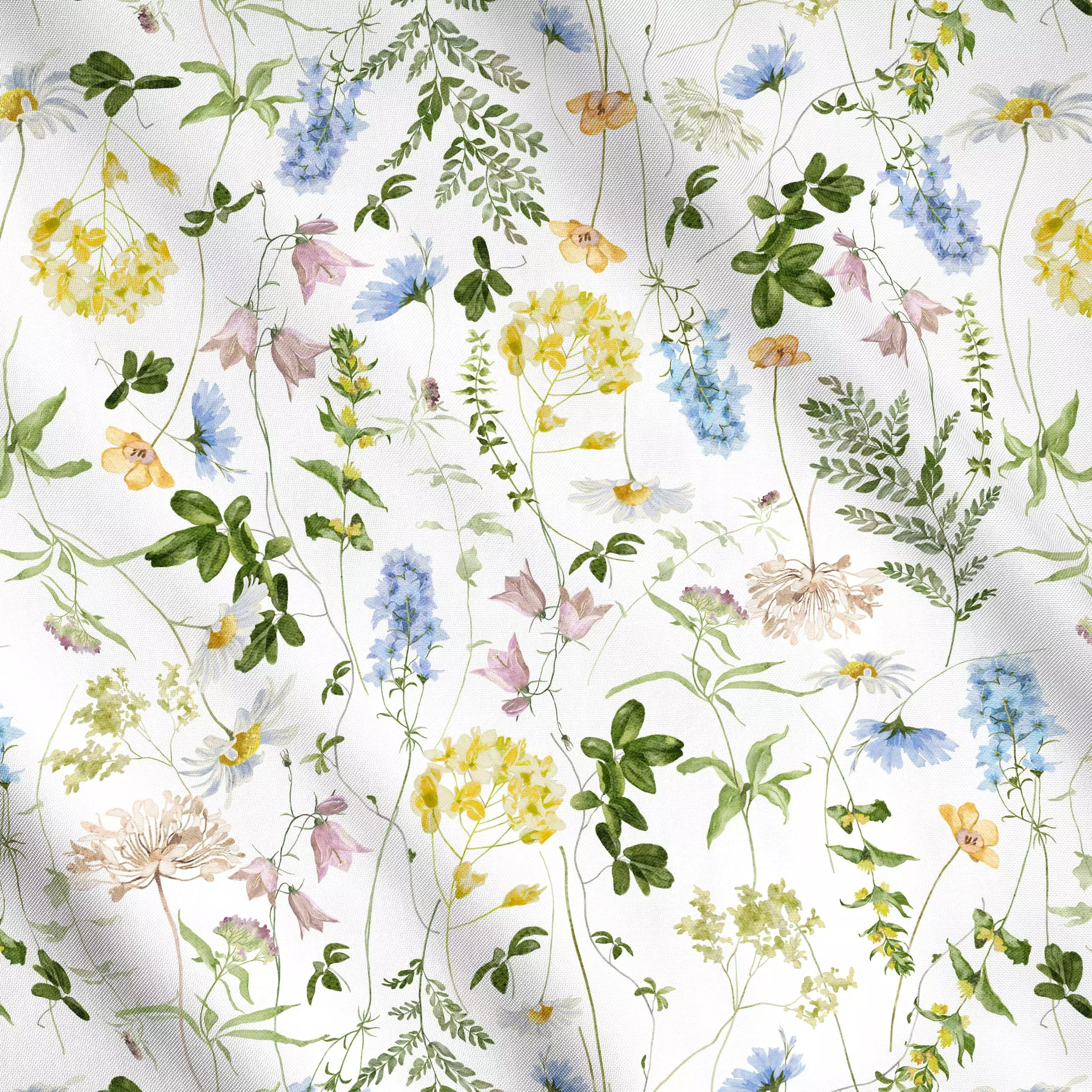 Meterware Wilde Blumen Wiese, Blumen, Sommer, von Uta Naumann