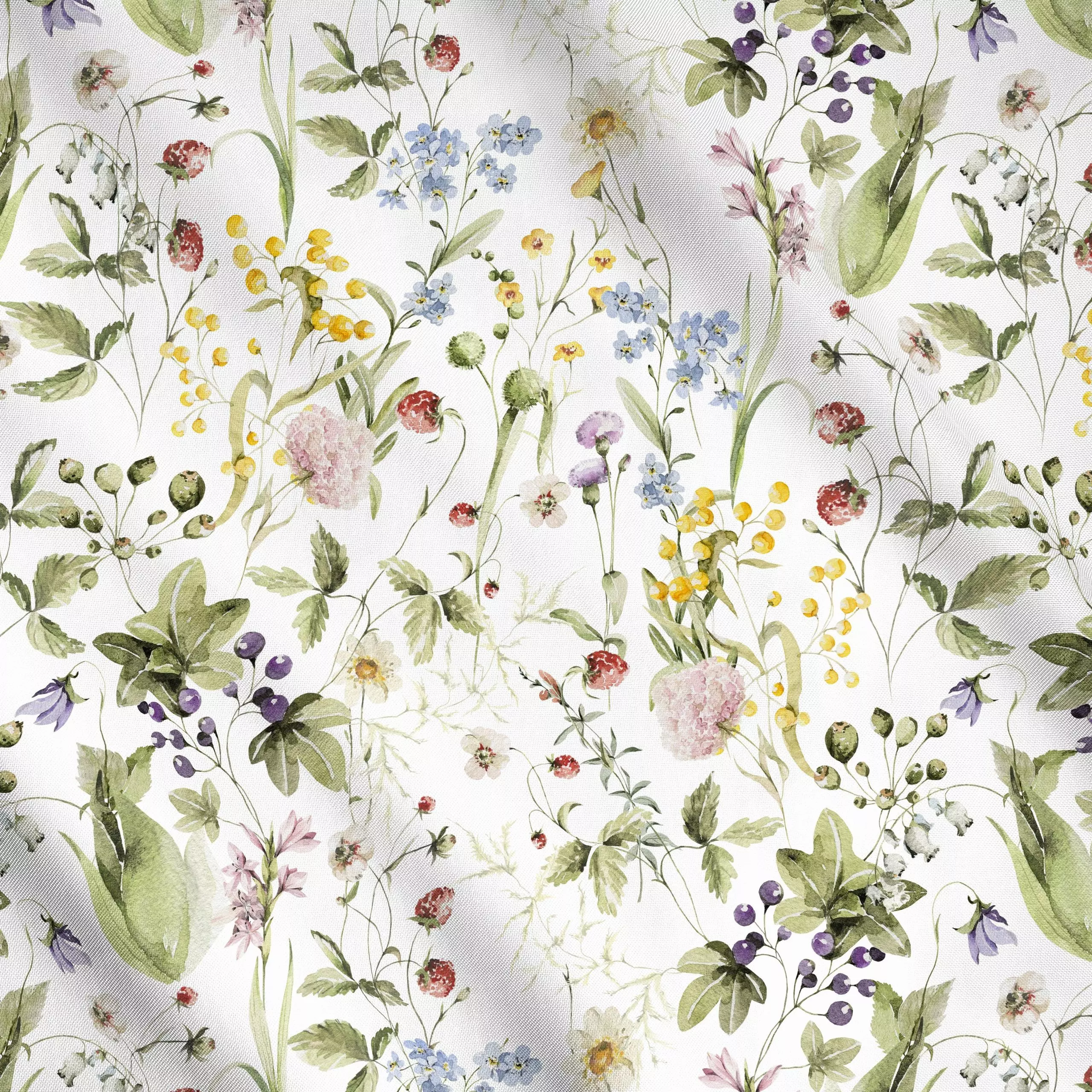 Meterware Sommer Wiese, Blumen, Sommer, von Uta Naumann