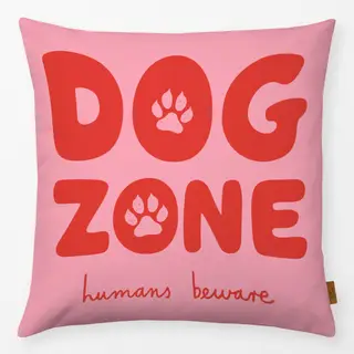Kissen Dog Zone Rosa Rot