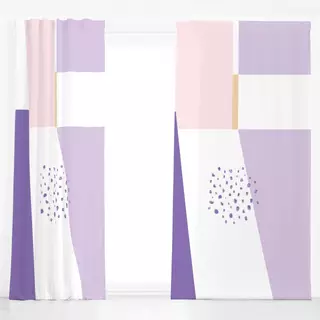 Dekovorhang Colour Block lilac