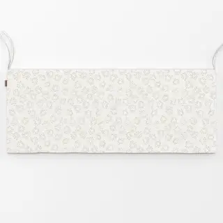 Bankauflage Kreise mit Textur weiß