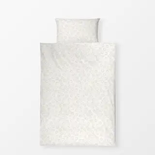 Bettwäsche Kreise mit Textur weiß