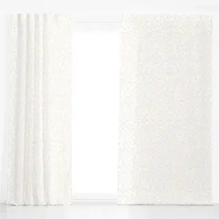 Dekovorhang Kreise mit Textur weiß