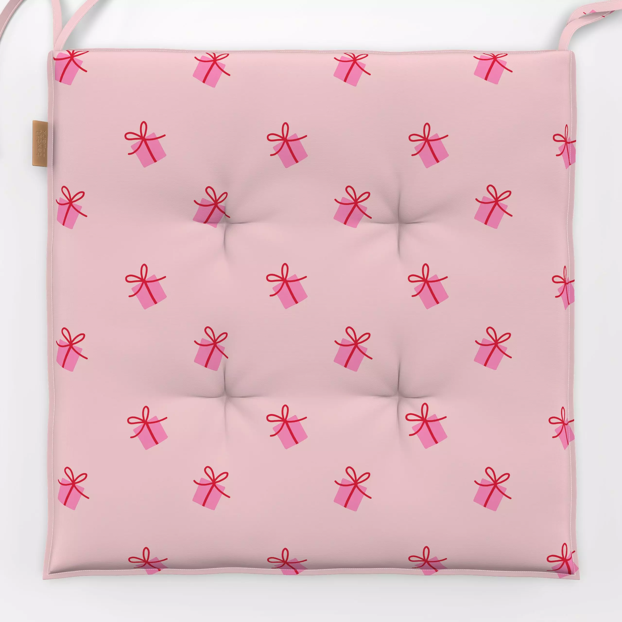 Sitzkissen Tannenbaum mit Geschenke - Weihnachten, Winter - von „Julia Reyelt"; Muster, Weihnachtsbaum, Kinderzimmer, Gesche...