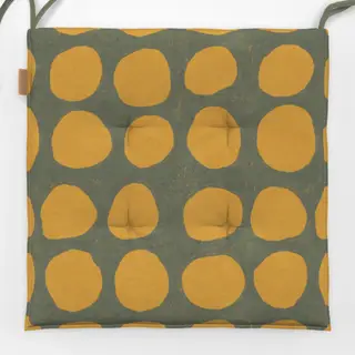 Sitzkissen Happy Dots Gelb