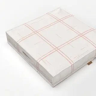 Bodenkissen Cottagecore Check Cream