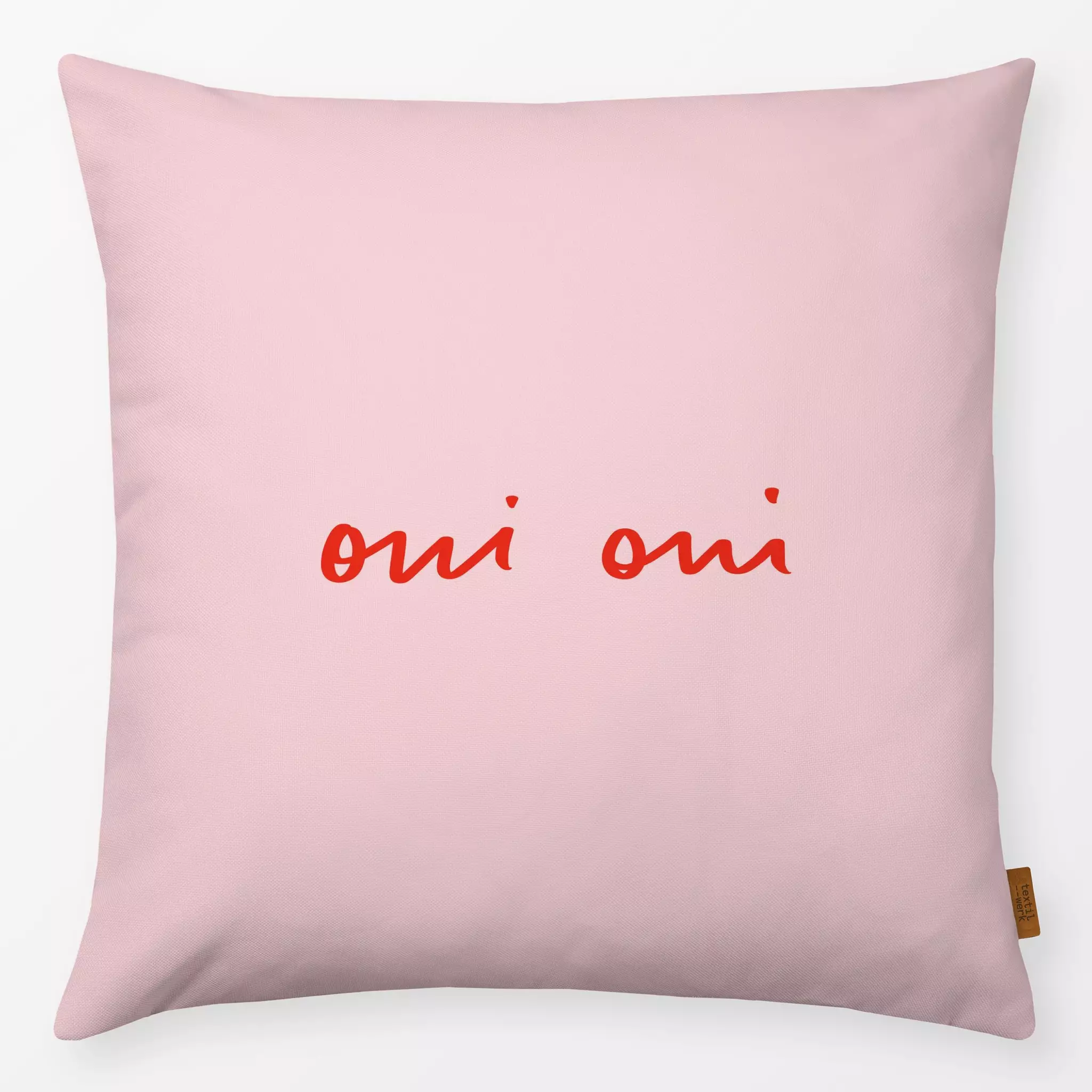 Kissen Kissen Oui Oui rosa rot
