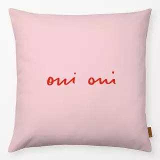 Kissen Oui Oui rosa rot