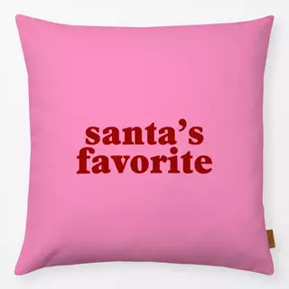 Kissen Santa's Favorite Pink