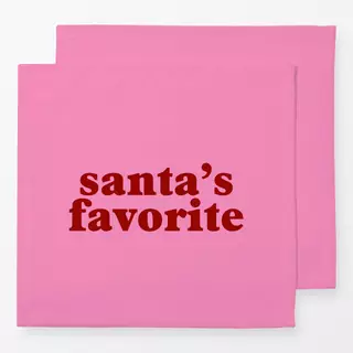 Servietten Santa's Favorite Pink
