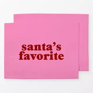 Tischset Santa's Favorite Pink