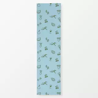 Tischläufer Fruits Picknick Pattern Blue