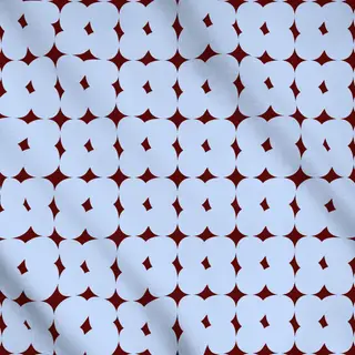 Meterware Bold Curvy Dots blue brown