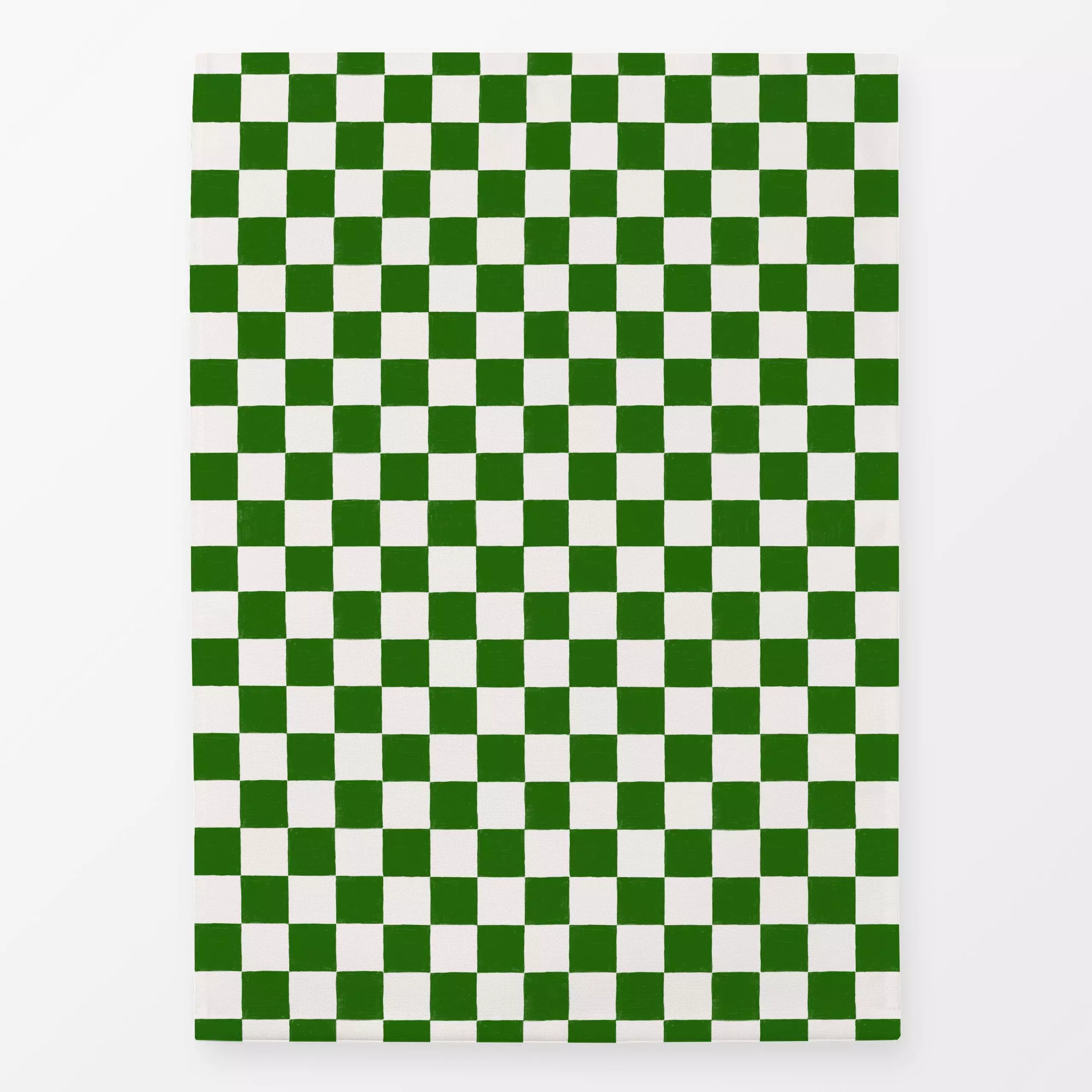 Geschirrtücher Karo Grün - Symbole & Muster - von „Sophie Augustin Illustration"; Muster, modern, Karo, klassisch, kariert, ...