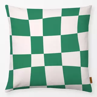 Kissen Crazy Chessboard Green