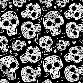 Meterware Cool Halloween Skulls