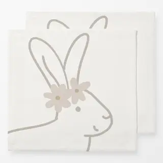 Servietten Freundlicher Hase 1