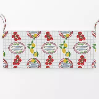 Bankauflage Picknickmuster mit Sardinen