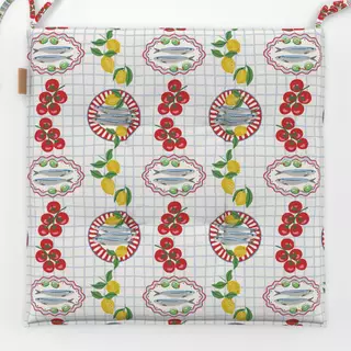 Sitzkissen Picknickmuster mit Sardinen