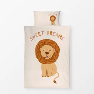 Bettwäsche Löwe Süsse Träume Wendekissen