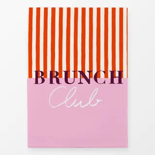Geschirrtücher Brunch Club Rot Pink
