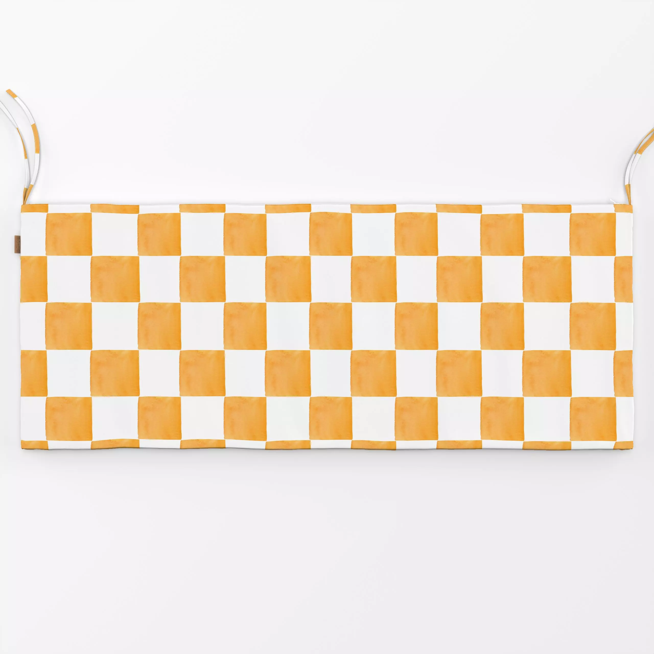 Bankauflage Summer Fun Kacheln gelb - Symbole & Muster - von „Lena Yokota"; Muster, Karo, gelb, pattern, lenayokota, Kacheln