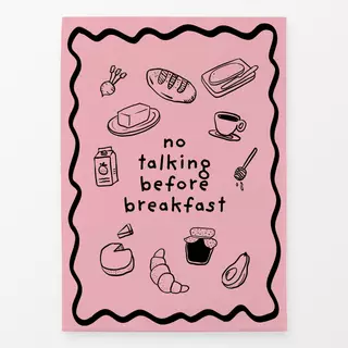 Geschirrtücher No Talking Before Breakfast