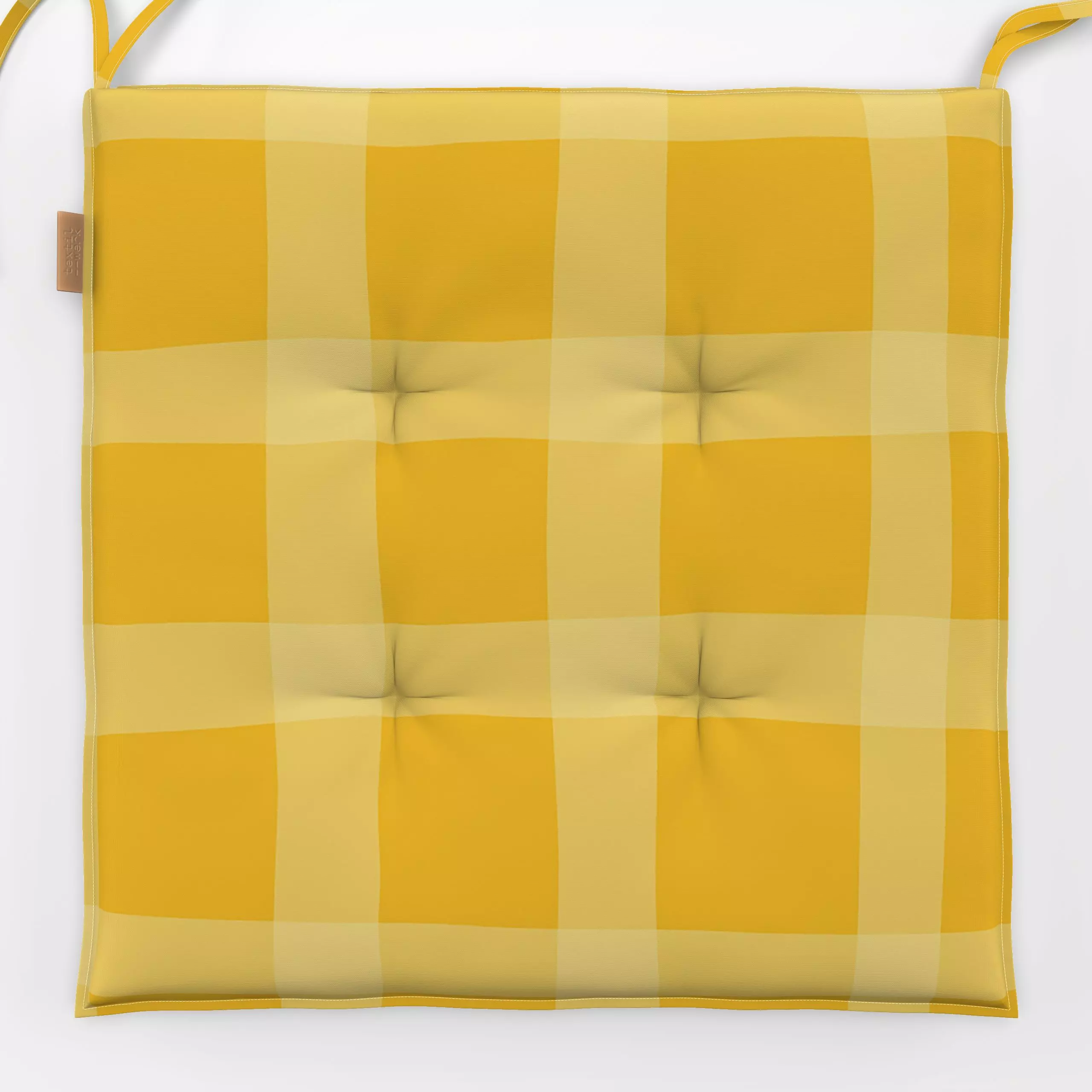 Sitzkissen Sommer Sonnen Karo - Sommer, Symbole & Muster - von „Uta Naumann"; boho, Muster, Sonnenaufgang, Karo, kariert, Bo...