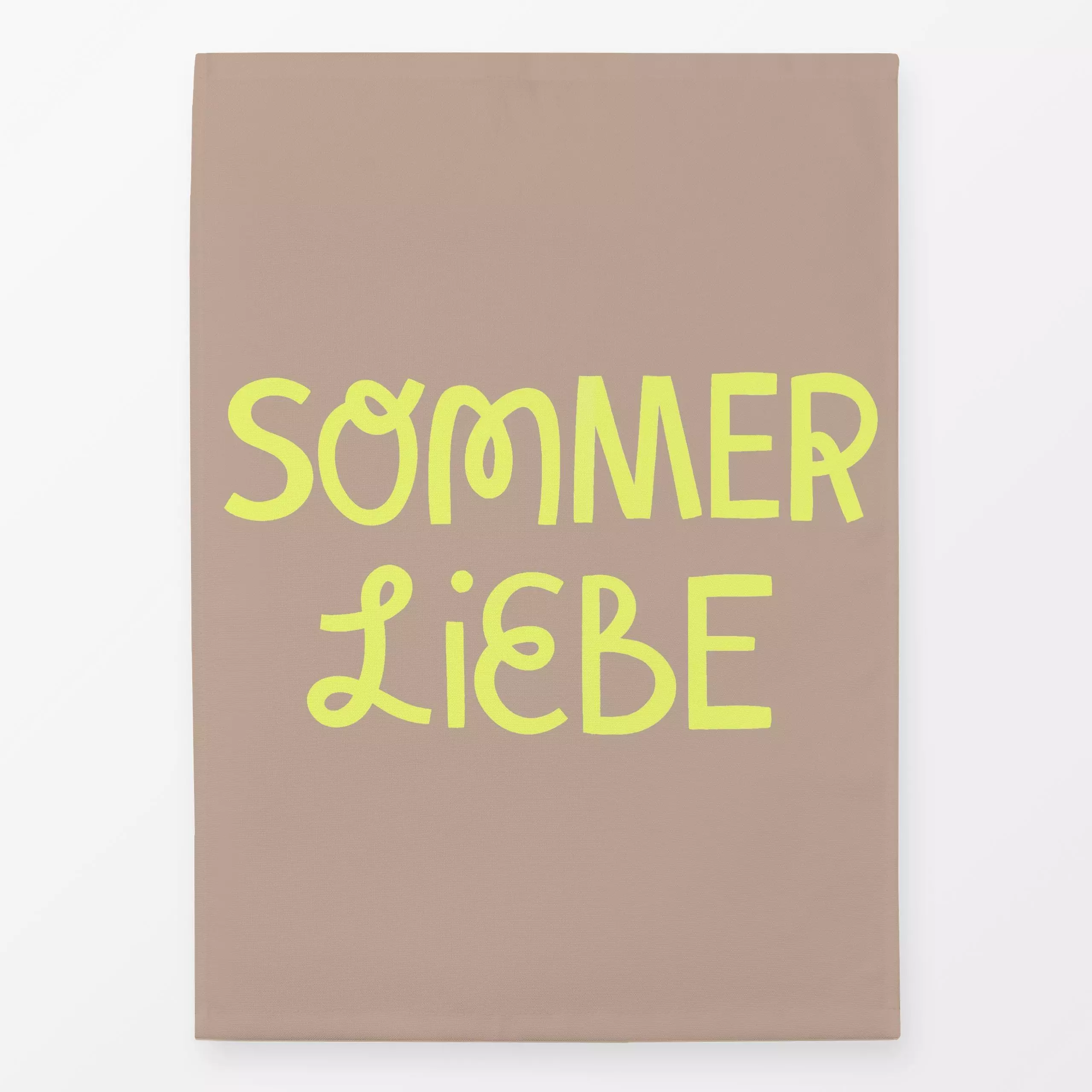 Geschirrtücher Sommerliebe neon - Liebe, Romantik & Pride, Sommer, Sprüche & Schriftzüge - von „Studio Kesse"; Sonne, Sommer...
