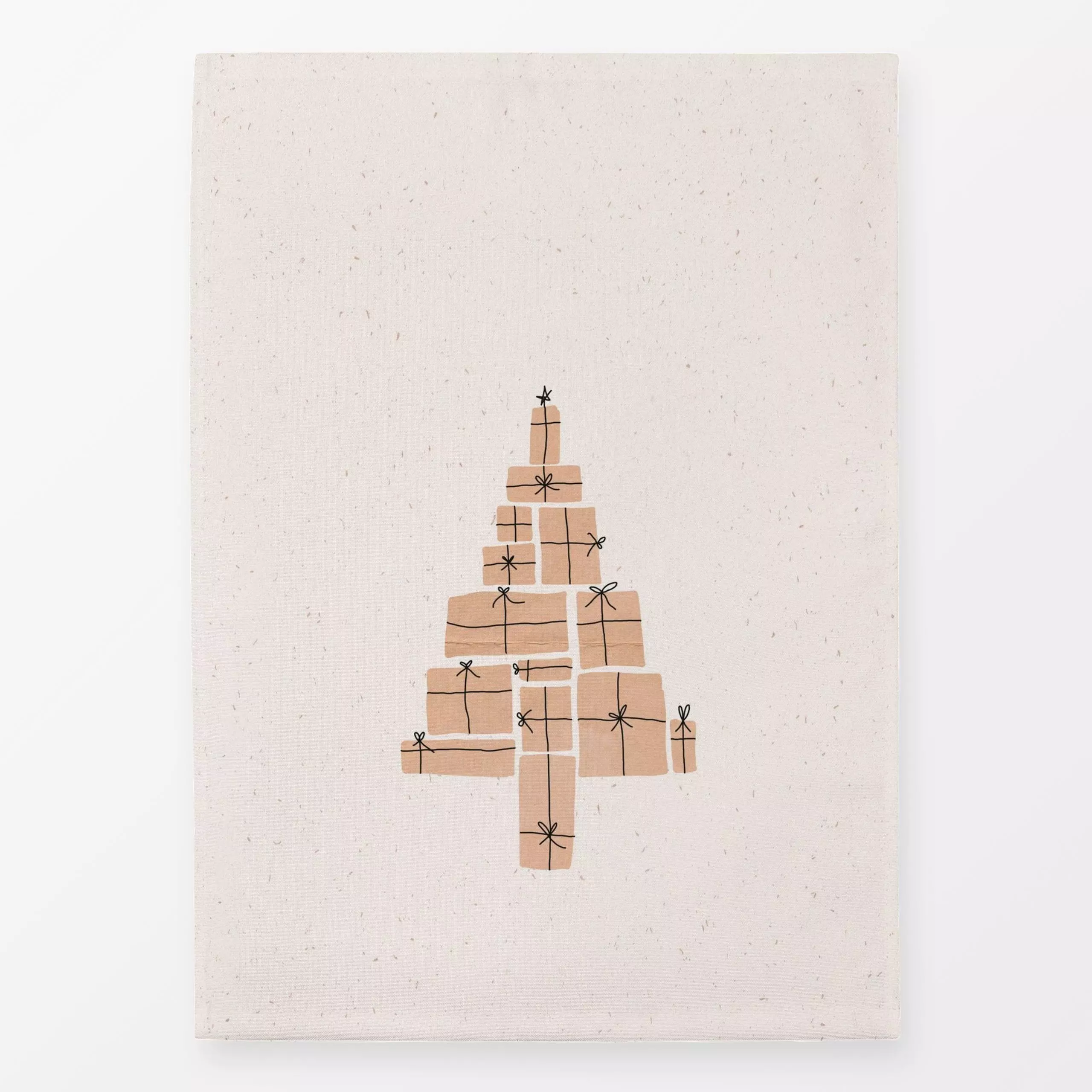 Geschirrtücher Gift Tree Papercut - Weihnachten, Winter - von „Kruth Design“; skandinavisch, Weihnachtsbaum, Weihnachten, we...
