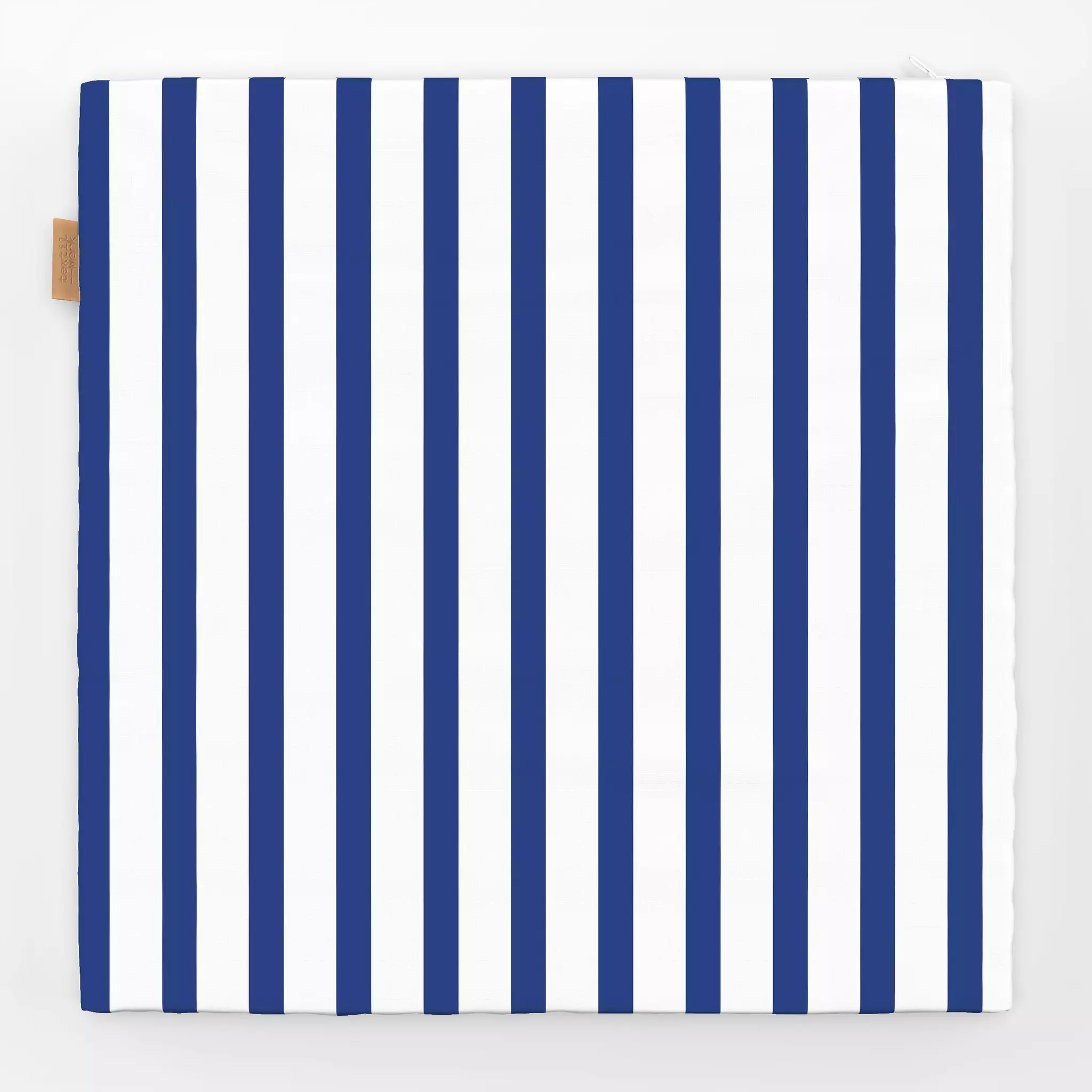 Sitzkissen Blockstreifen Blau Weiss Blockstreifen Blau Weiss