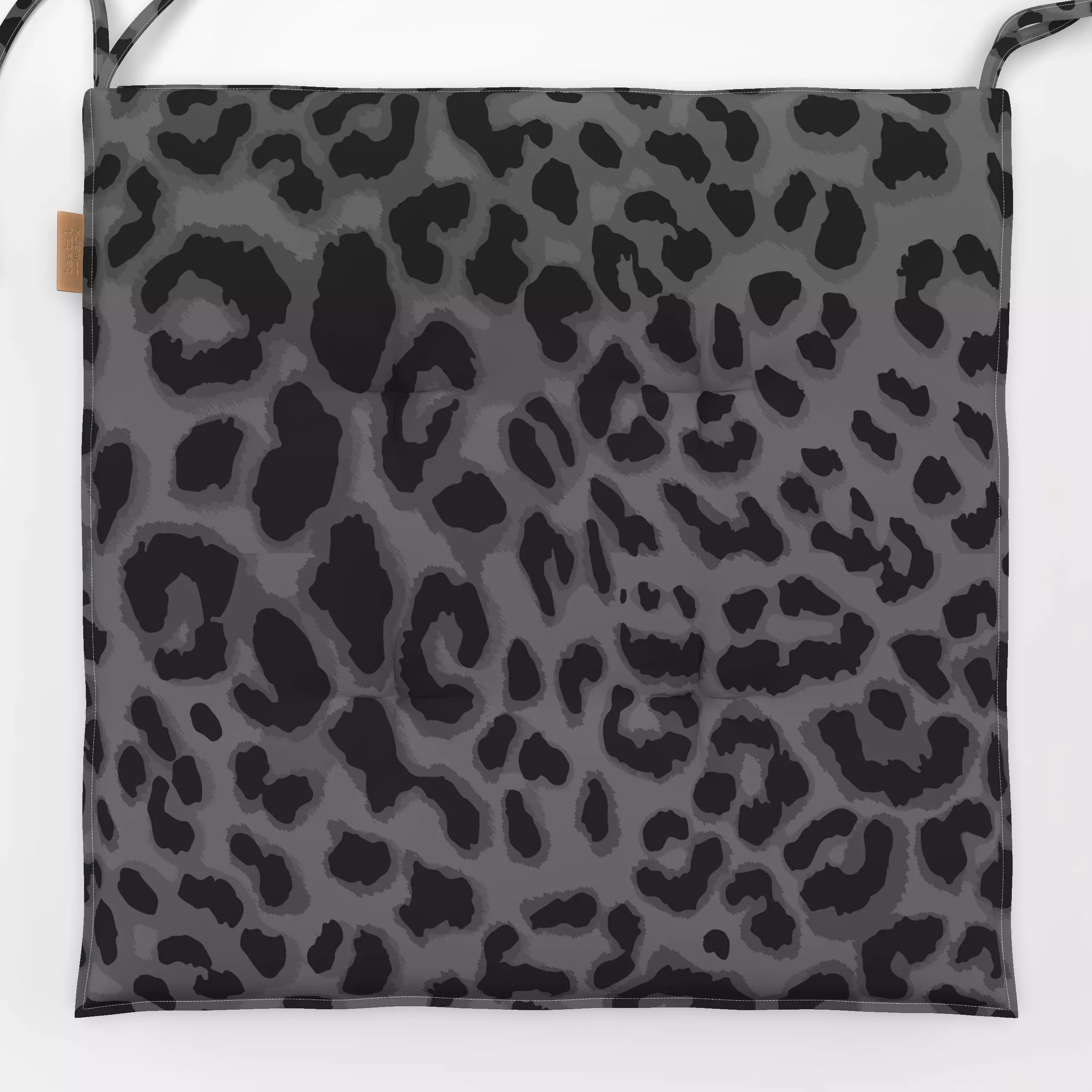 Sitzkissen Wildkatze grau - Tiere, Symbole & Muster - von „Studio Kesse"; Tiger, Wildtiere, Leopard, Gepard, Wildkatze, Tier...