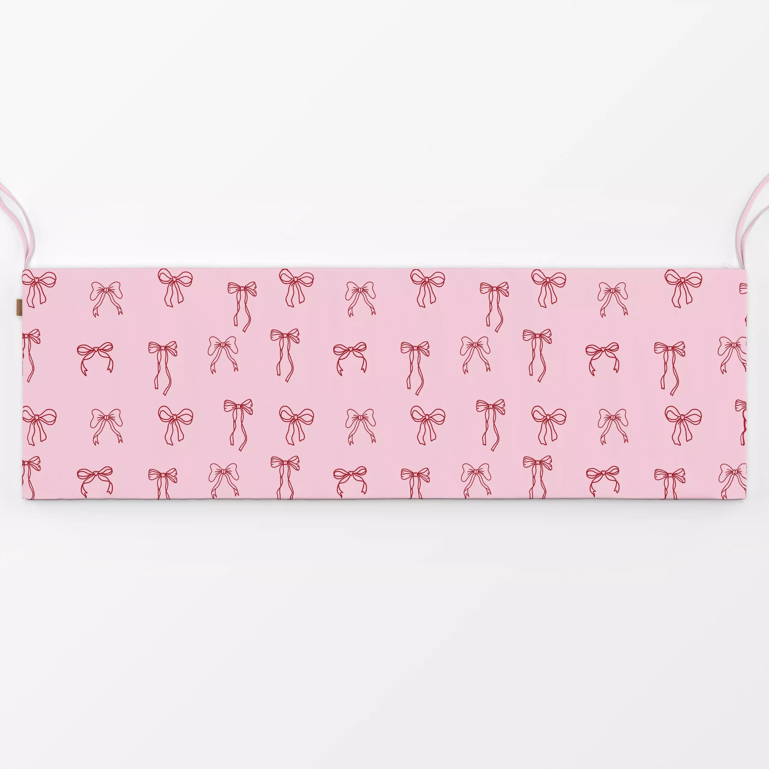 Bankauflage Schleifen Rosa - Frühling, Liebe, Romantik & Pride, Anlässe - von „textilwerk"; Illustration, trend, geschenkide...