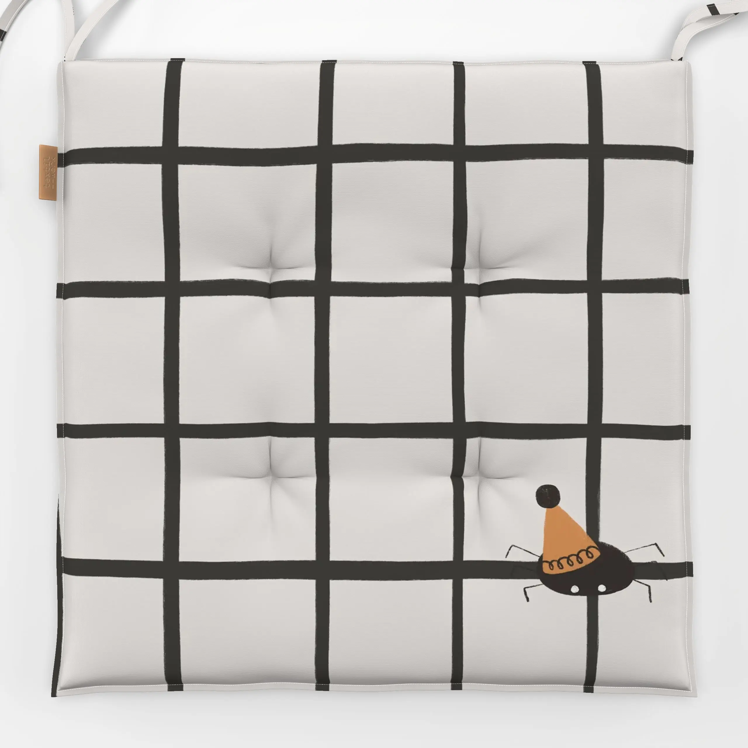 Sitzkissen Gesprenkelte Spinnen - Herbst, Kinderzimmer & Motive für Kinder, Anlässe - von „Menina Lisboa "; Kissen, niedlich...