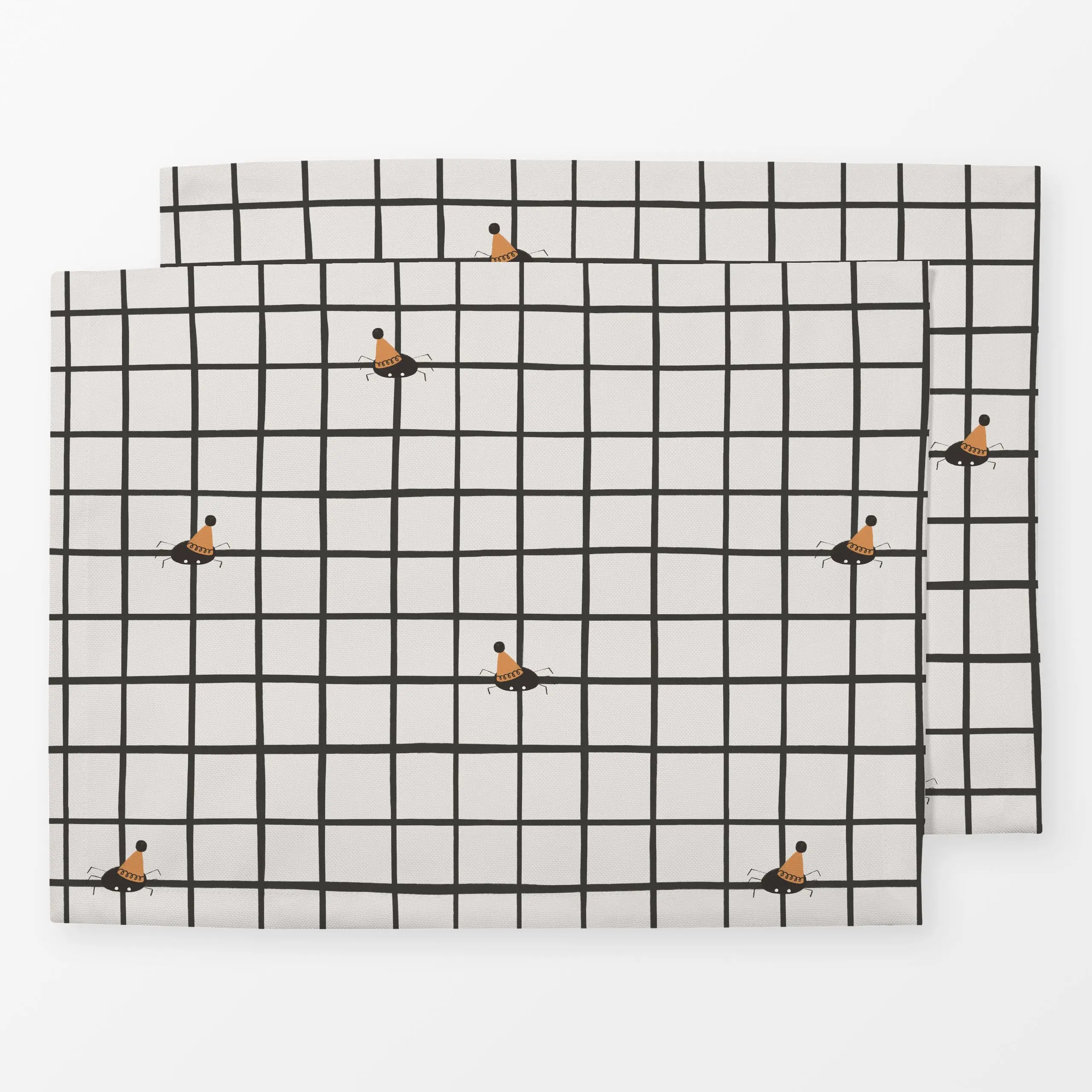 Tischset Gesprenkelte Spinnen - Herbst, Kinderzimmer & Motive für Kinder, Anlässe - von „Menina Lisboa "; Kissen, niedlich, ...