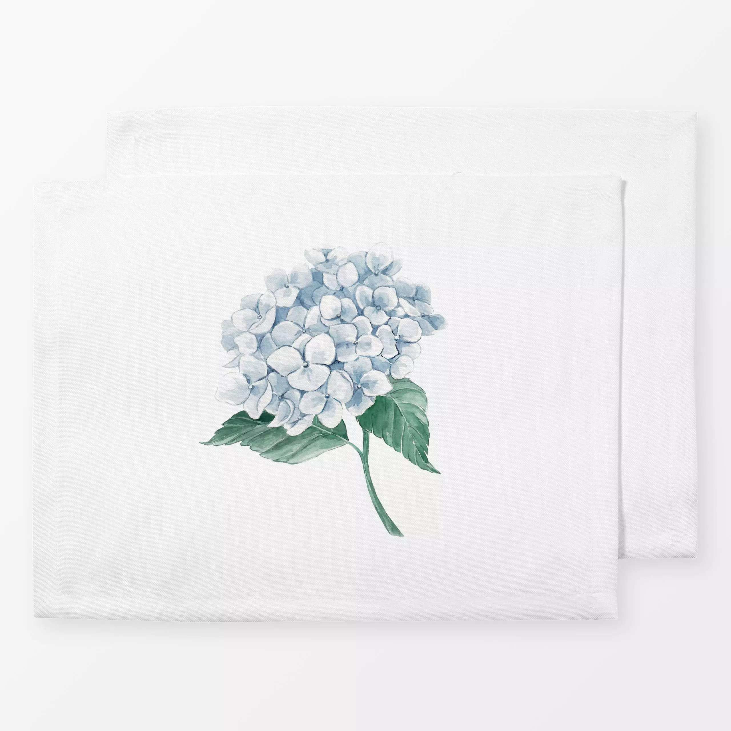 Tischset Hortensie Aquarell, Blumen, Sommer, von Katrin Graff