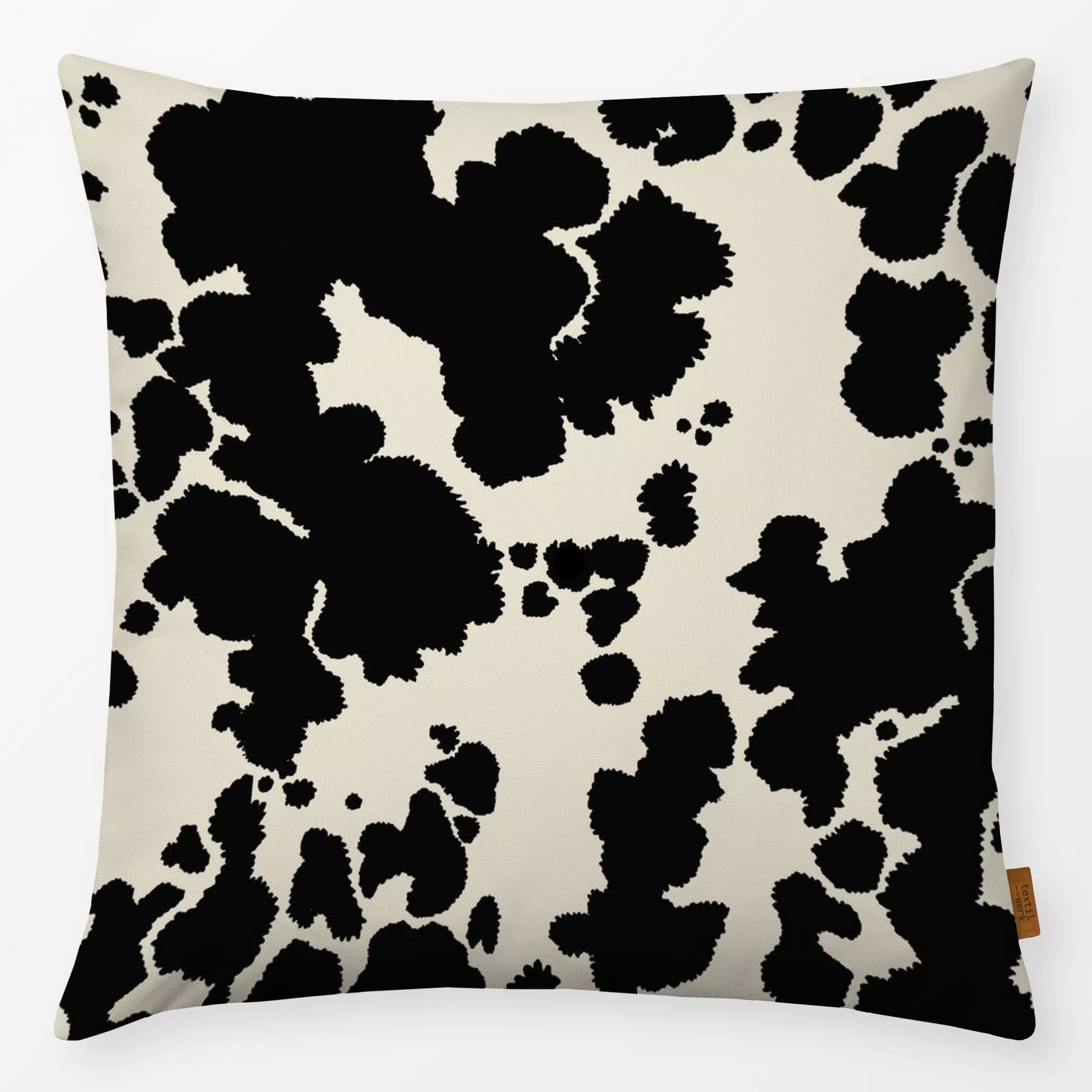 Kissen Kuhmuster - Tiere, Symbole & Muster - von „Studio Kesse"; Wildtiere, Kuh, animal, Bauernhof, Tiermuster, Tierfell, an...