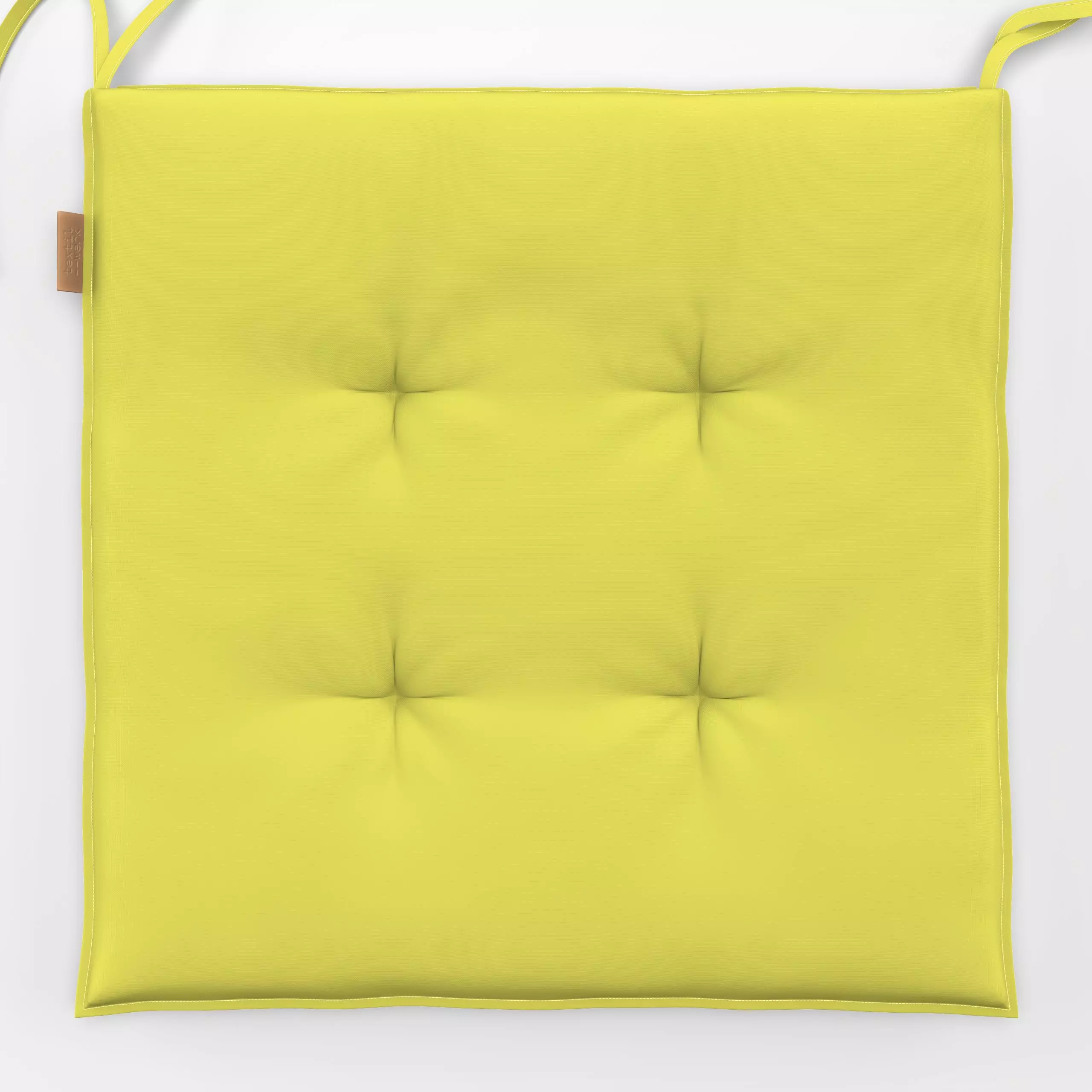 Sitzkissen colors Zitronengelb - Symbole & Muster - von „textilwerk colors"; bunt, schlicht, uni, einfarbig, farben, textilw...